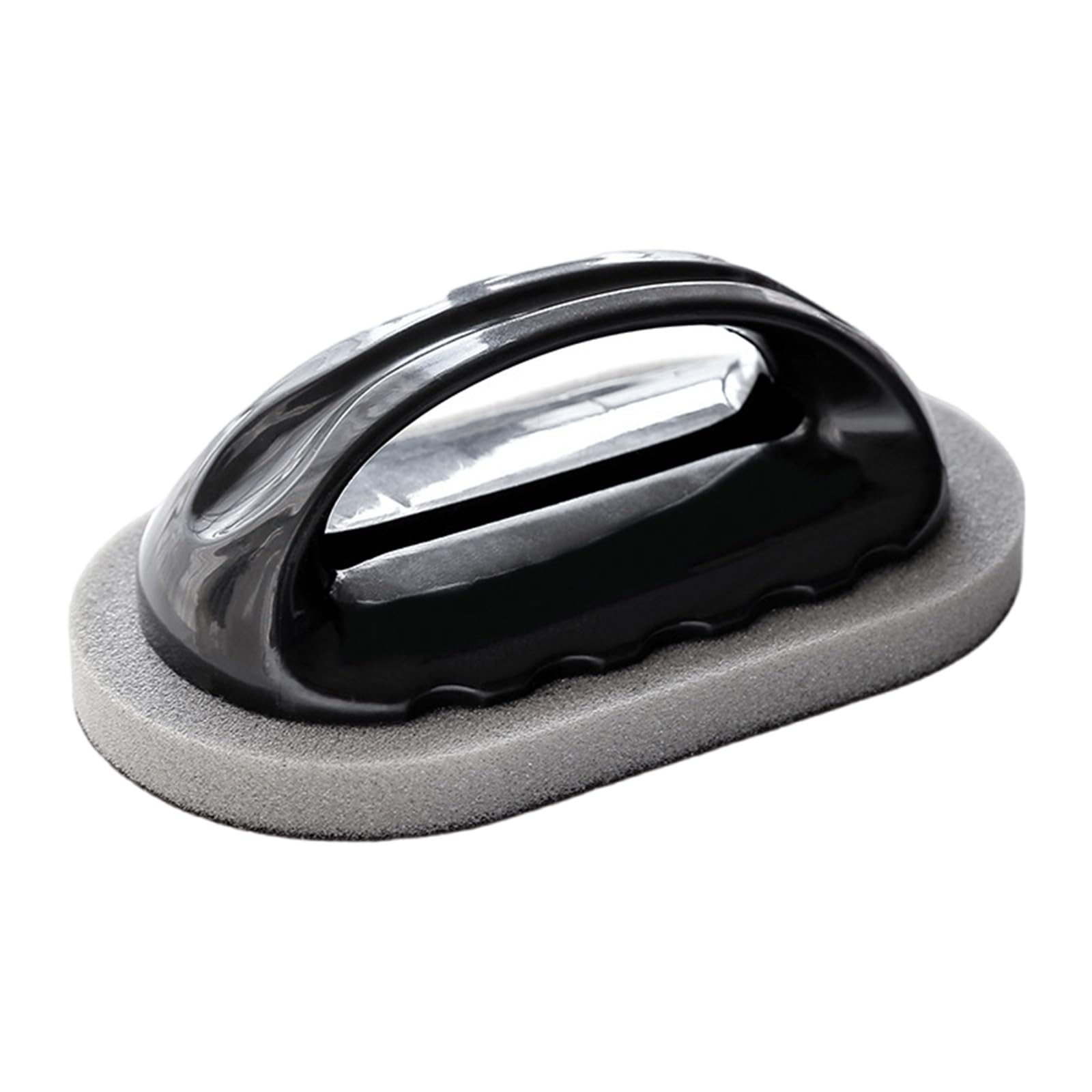 Kalttoy Black Cleaning Sponge Emery Sponge Brush With Comfortable Handle Design Perfect For Home And Auto Detailing Tasks