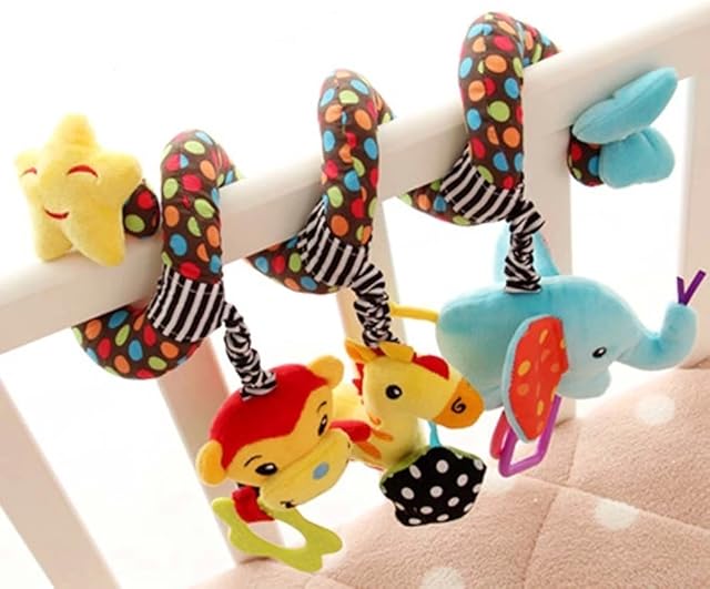 Singring Infant Baby Activity Spiral Bed & Stroller Toy (Star)