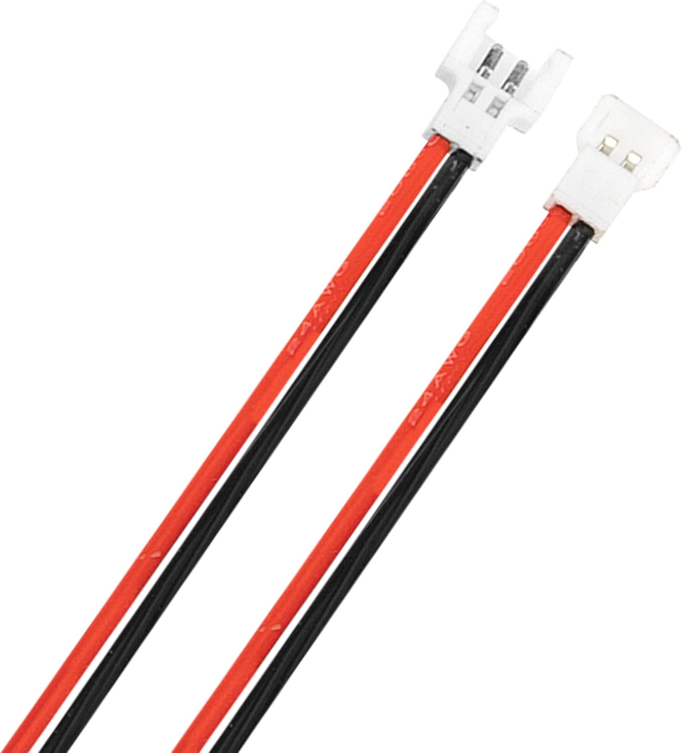 10Pairs ShareGoo 2.0mm Spade 2Pins Male Female Connector Cable Wire Lead Compatible with Syma X5C X5SW SNAPTAIN S5C RC Drone 1S Lipo Battery Charging