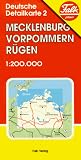 Falk Pläne, Mecklenburg-Vorpommern, Rügen (Nr.1302): Maßst. 1 : 200.000