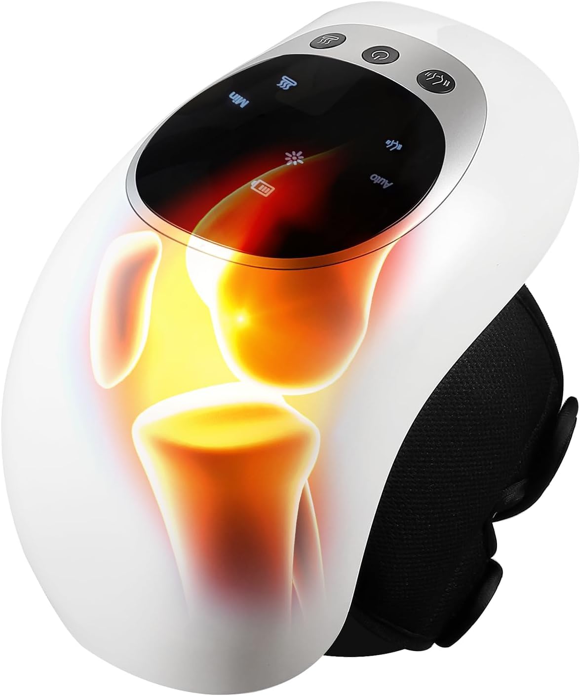 LIARTY 2024 New Knee Massager with Heat, Rechargeable Cordless Knee Massager with Vibration, Knee Pain Relief Massager, Home & Office Use
