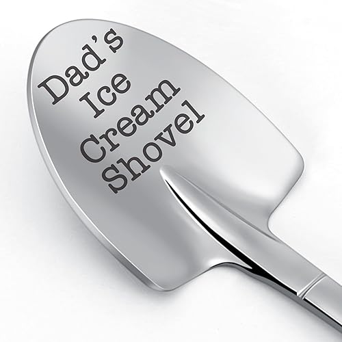 Dad Gifts, Father Gifts Fathers Day Dad Birthday Gift from Daughter/Son, Father-in-law Grandpa Husband Valentines for Men Small Gift Dad's Ice Cream Shovel Spoon