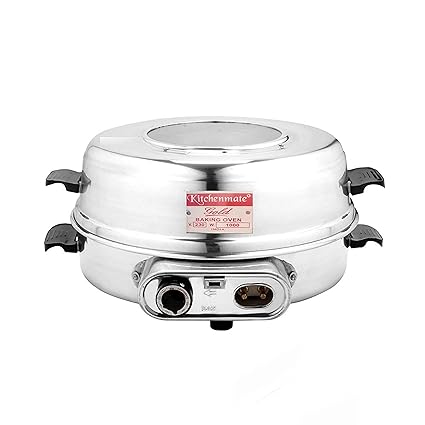 Kitchen Mate Aluminium Round Electric Baking Grilling Auto Oven,(15