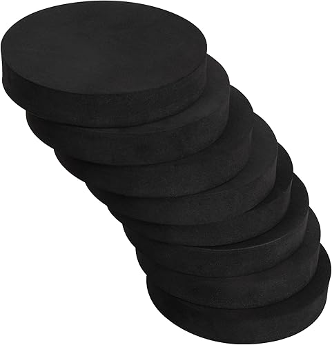 Miniatura 1 de MyLifeUNIT Almohadillas antivibración para lavadora, pedestales antideslizantes y silenciosos para lavadora y secadora (redondas), paquete de 8