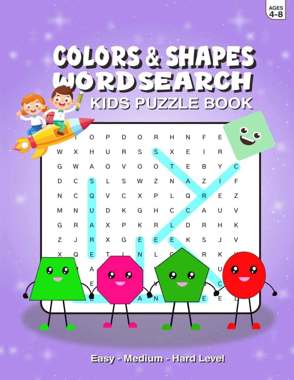 Colors And Shapes Word Search: A Fun Learning Puzzle Book to Explore Colors, Shapes, and Boost Brain Skills for Kids Ages 4–8 (Kids Big Fun Word ... - Animals, Vehicles & Ocean Creatures)