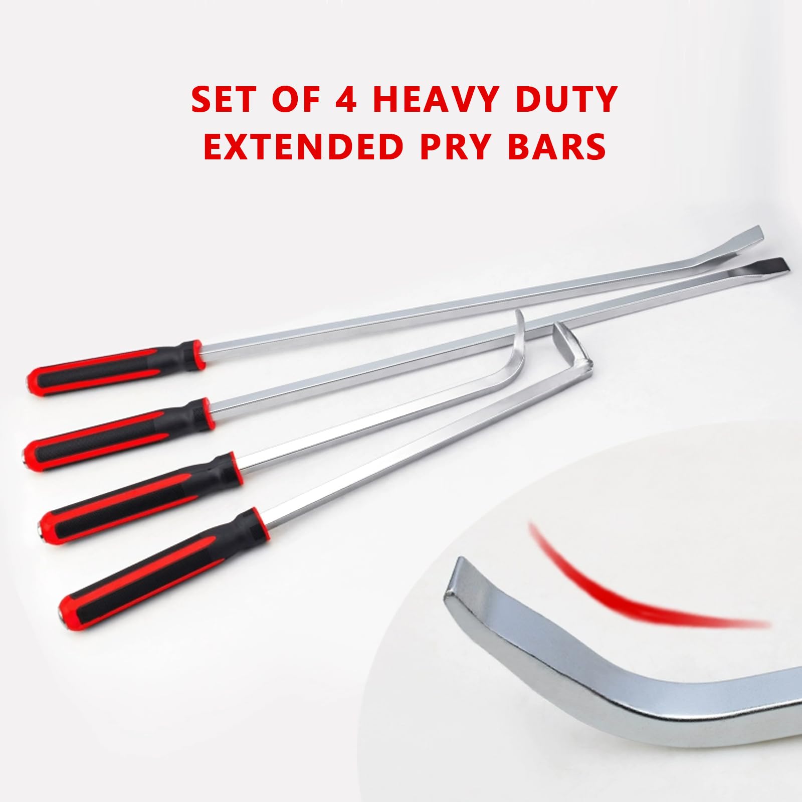 Kit de herramientas de reparación de neumáticos, juego de palancas de acero de metal resistente para cambiar neumáticos de camión, coche y motocicleta