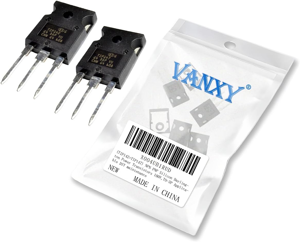 TIP142 TIP147 (3PCS TIP142+3PCS TIP147) NPN PNP Silicon Darlington Power Transistors 100V,TO-3P 3Pairs kit