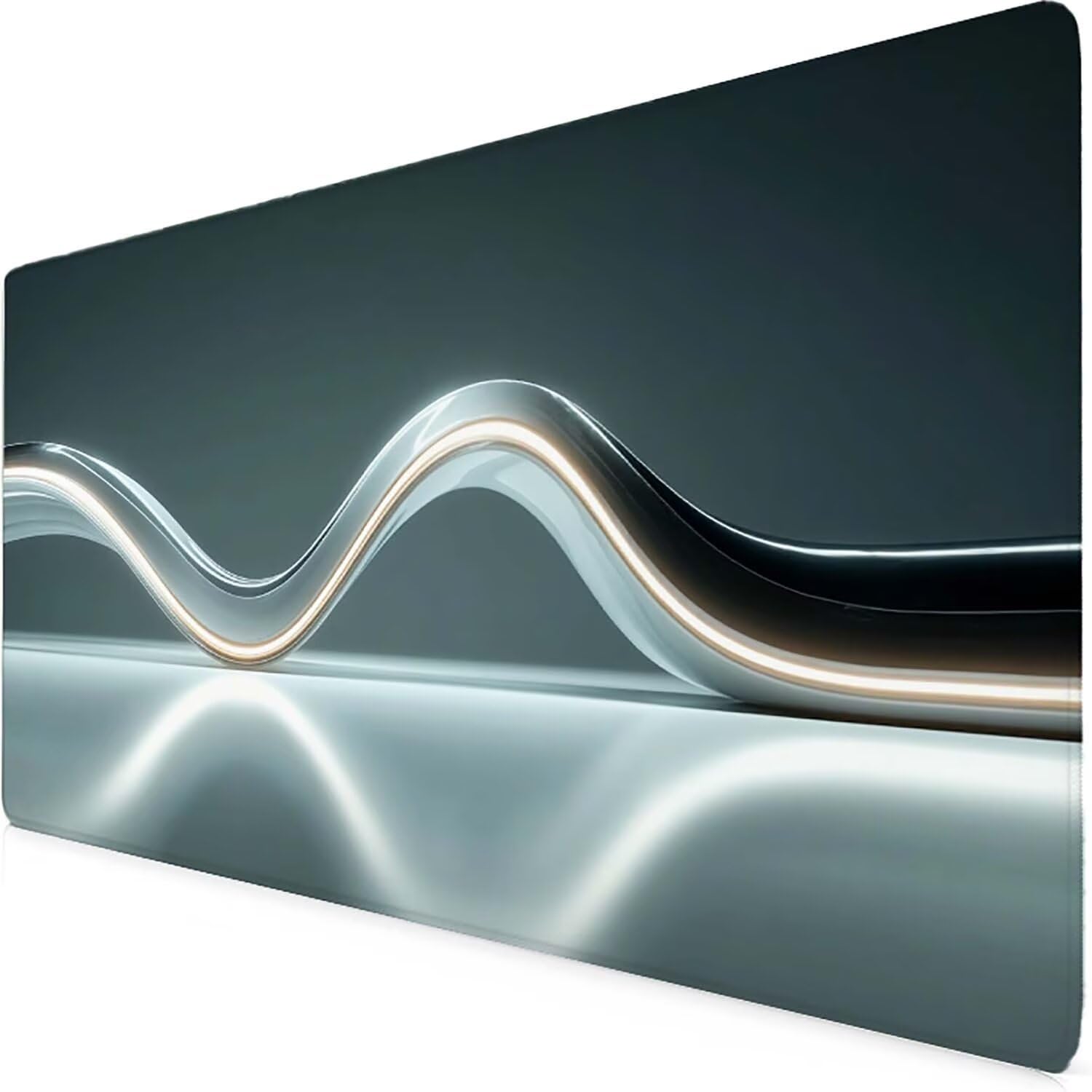 Tappetino Mouse XXL 1000x500mm Grigio Mousepad Astratto Tappetino Scrivania Grande, con base in Gomma Antiscivolo, Impermeabile Sottomano Scrivania per Computer, Ufficio, Accessori Gaming 5-5806b