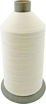 White Bonded Nylon Upholstery Thread Size 138, Tex 135, 16 Oz. 3000 Yards