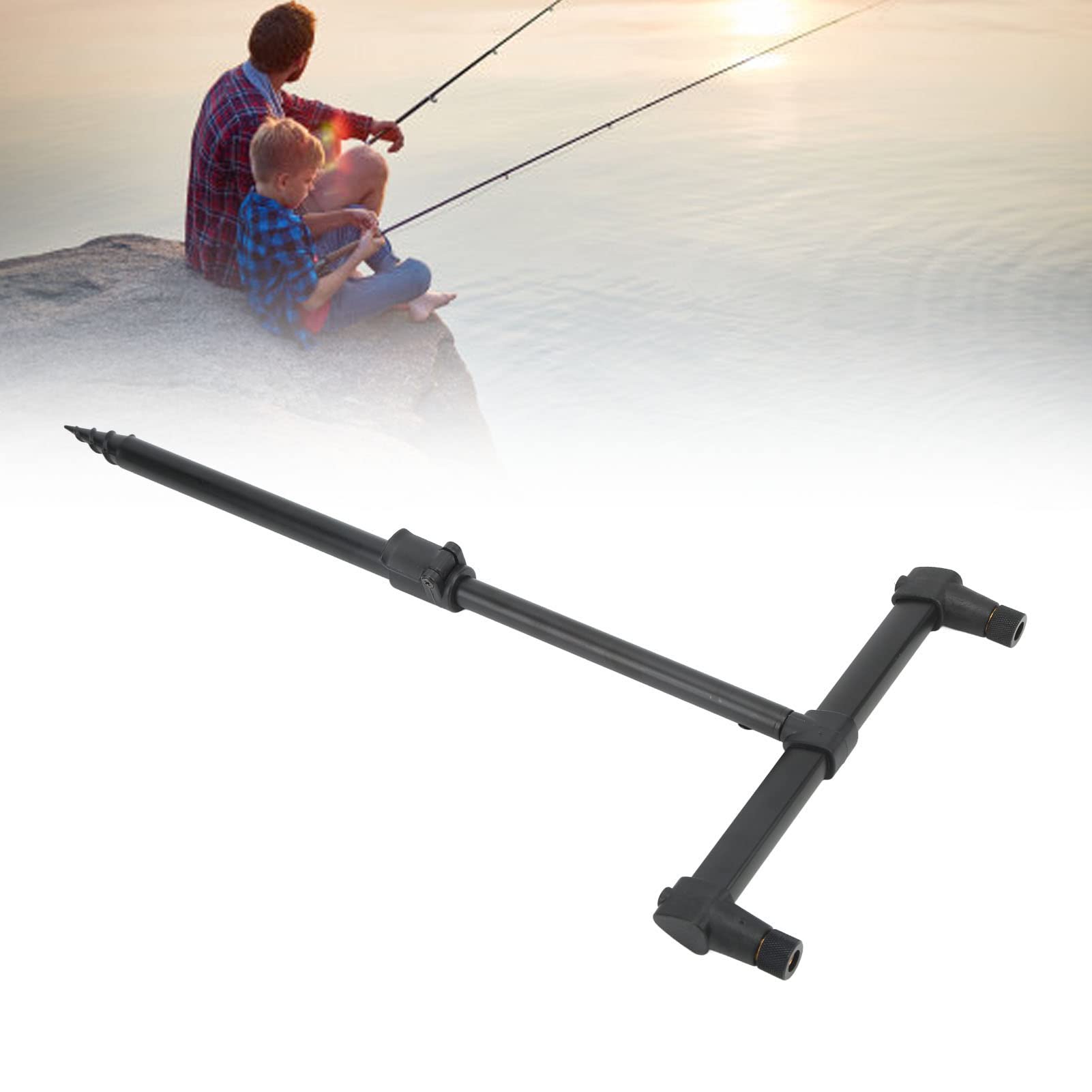 Topyond Angelruten-Pod-Set, Aluminiumlegierung, Karpfen-Angelruten-Pod-Set, Angelgerät, Ruten-Pod-Set, Verstellbarer Angelrutenhalter Für Outdoor-Angeln | Angelrute aus Aluminiumlegierung, für Karpfenangeln, Angelausrüstung, verstellbar, für Outdoor-Angel