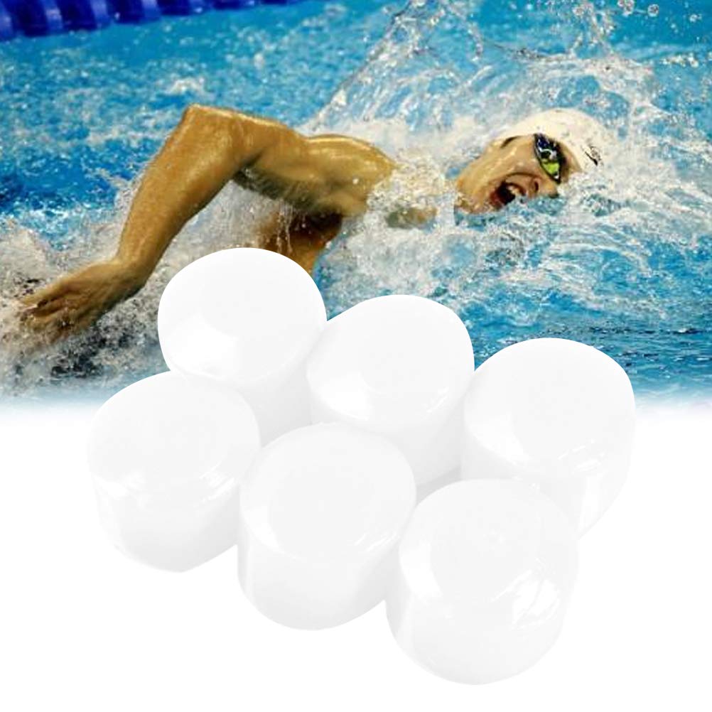 HEALLILY 30 Pairs Earplugs White Soft Waterproof Swimming Bath Silicone Ear Plugs Sleep Noise Reducing Ear Plugs (10 Boxes) 3