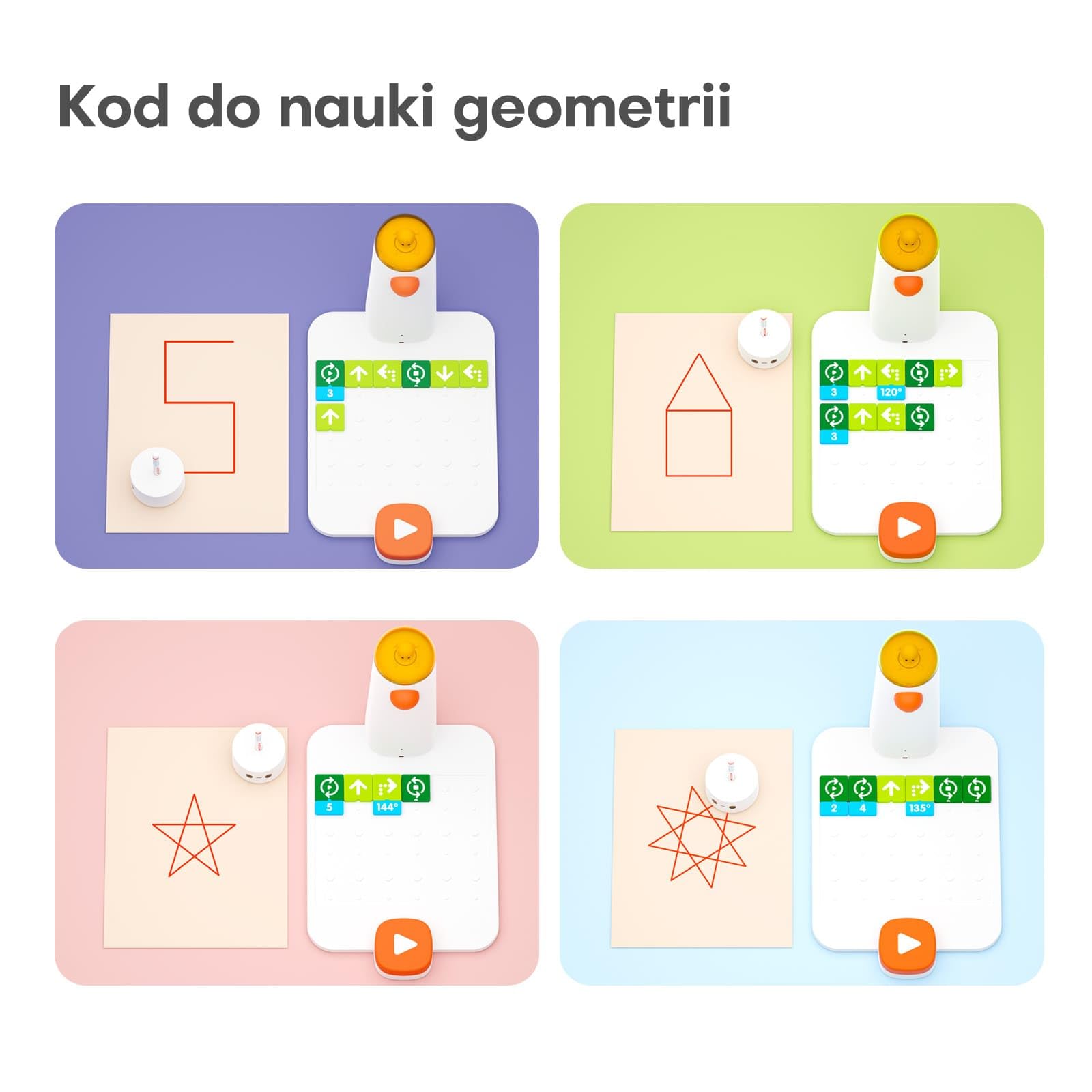 Programowalny robot dla dzieci w wieku od 4 do 10, MatataStudio Coding Set programowalny robot zabawkowy, zestaw do samodzielnego montażu z fizycznym modułem programowania dla początkujących, bez