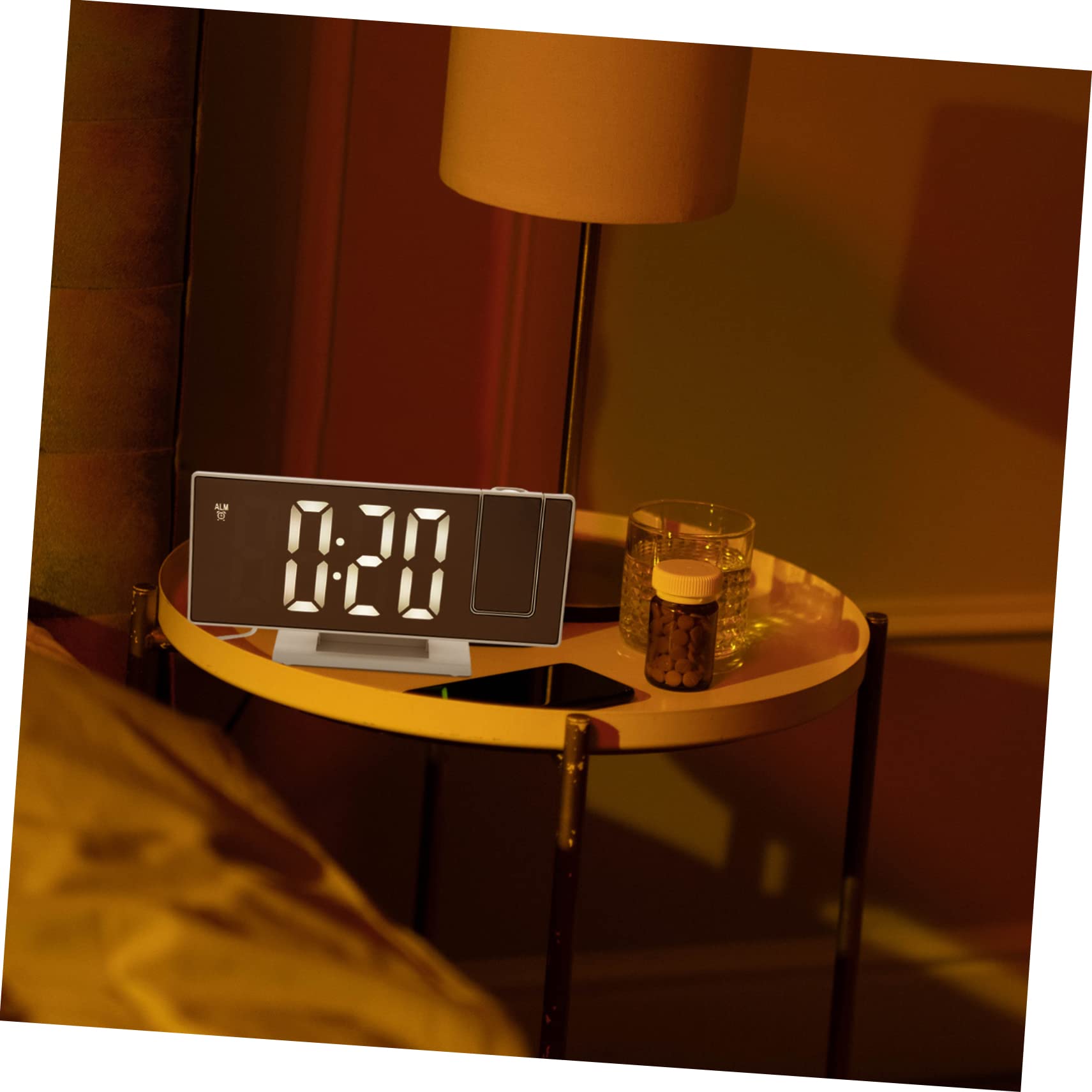 Ciieeo Lot De 2 Réveils Numériques À LED avec Projection Grand Écran pour À Coucher Garçons Et Filles