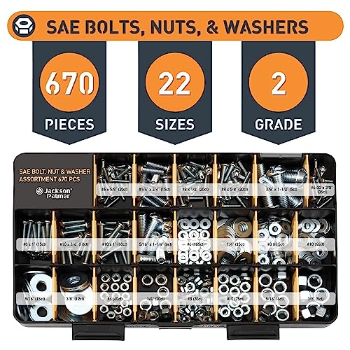 Jackson Palmer 2251 Piece Hardware Assortment Kit with Screws, Nuts, Bolts & Washers (3 Trays)… by Jackson Palmer - Image 7