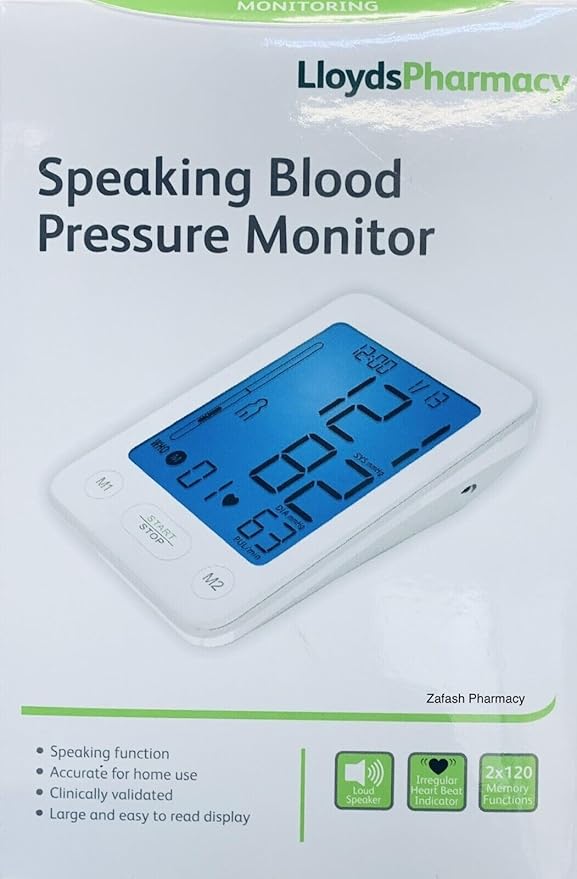 Lloyds Pharmacy Speaking Blood Pressure Monitor Upper Arm BP Heart Rate