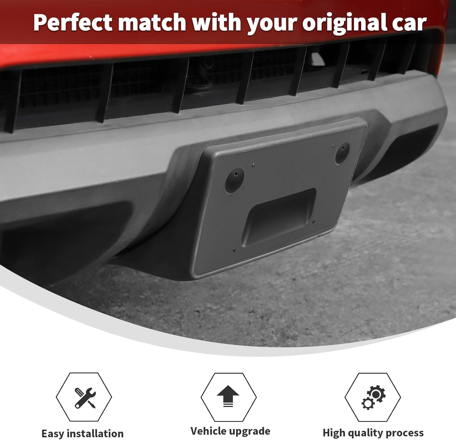 Linskip for 2015-2020 Chevy Colorado Front Plate License Frame Bracket Holder Hanging Kits Compatible with 2015 2016 2017 2018 2019 2020 Colorado Accessories