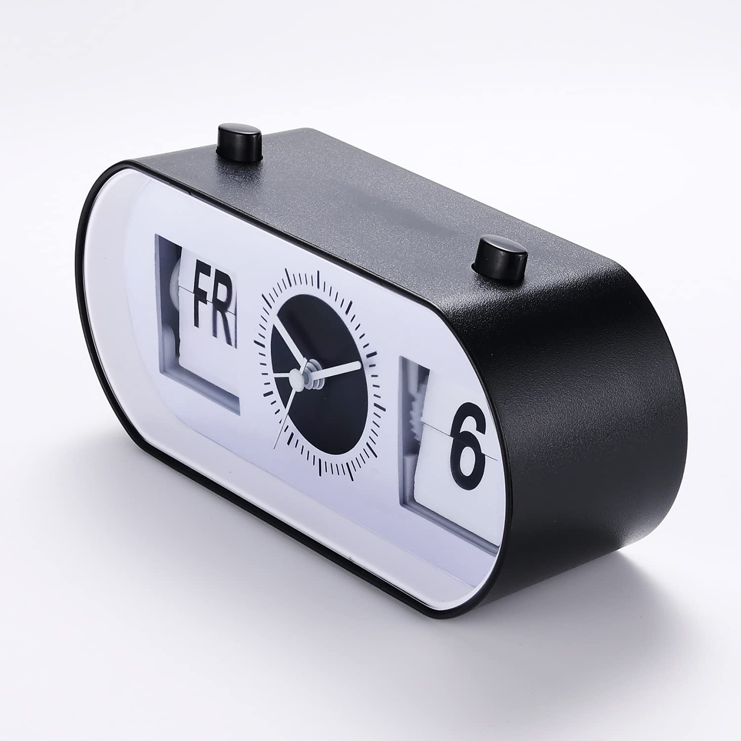 Despertador, Reloj de Escritorio Moderno, silencioso y Sencillo, con Calendario
