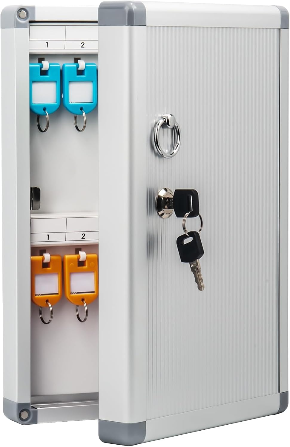 Key Lock Box Cabinet with 24 Hooks, Wall Mount Key Organizer, Safe for Car, Hotels, Office, House-image-7