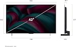 LG 42-Inch C5 OLED evo 4K Intelligent TV - α9 AI Processeur 4K Gen 8, Alexa intégré, jusqu'à 144Hz Taux de rafraîchissement, HDMI 2.1, G-Sync, FreeSync, VRR, WebOS 25, La vision de Dolby (OLED42C5PUA, 2025)