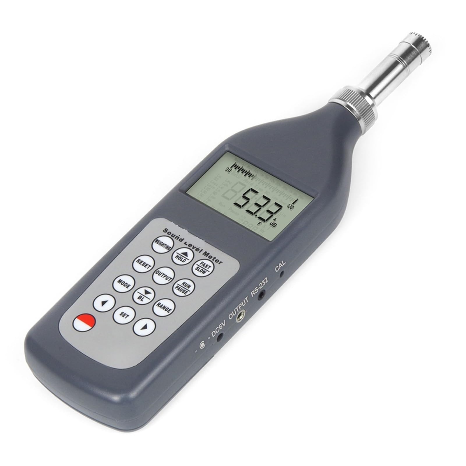 Fonometro, Misuratore di livello sonoro a impulsi integratore Misuratore di livello sonoro medio integratore 25 dB (A) ~ 130 dB (A) Misuratore di rumore ambientale