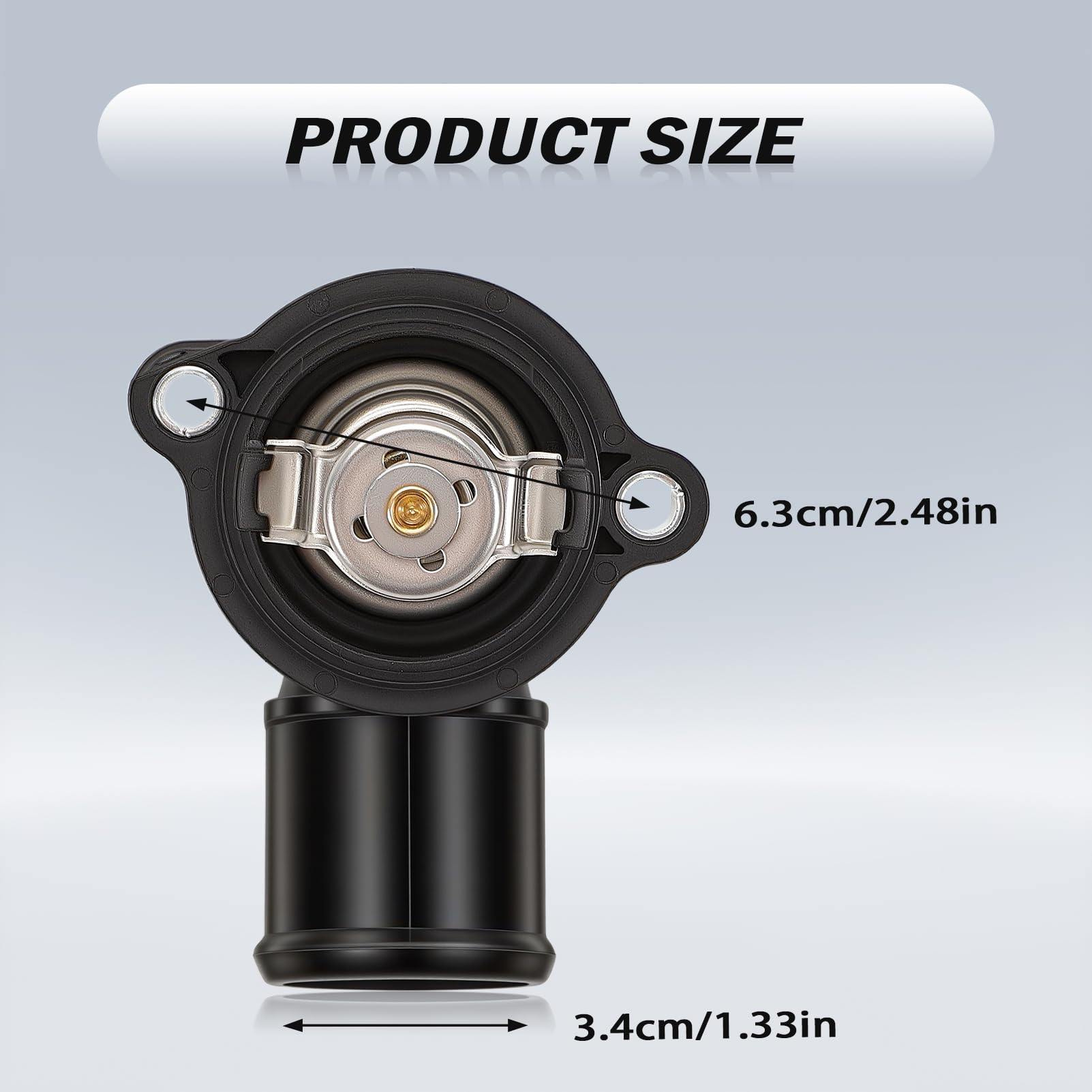 Alloggiamento Termostato, Termostato Liquido di Raffreddamento per Ch-ry-ler 300C 2011-2023, Grand Cherokee 2011-2024, Lancia 2011-2014 68147599AB