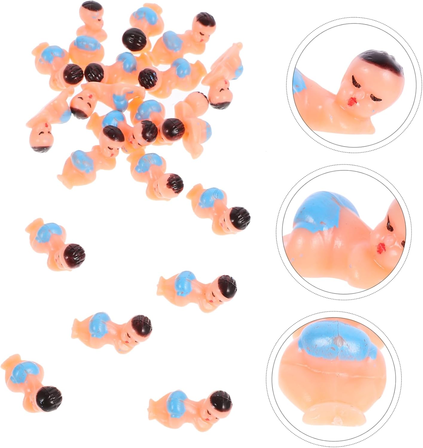 LSLYTQ 20pcs Miniature Sleeping Ornaments Neutral Shower Bunting Decorations for Girl Party Home Decorations