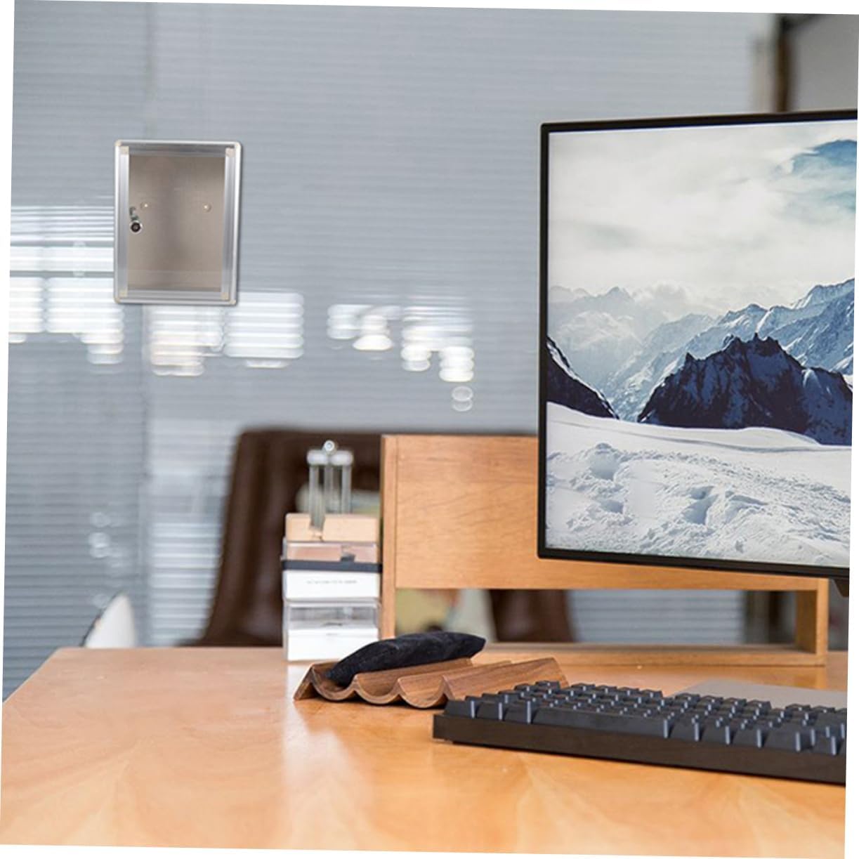 Healifty 2pcs Metal Wall Mount Mailbox with Lock Clear Transparent Letter Box for Office Home Classroom Multi Functional Suggestion and Complaint Box and Practical Design