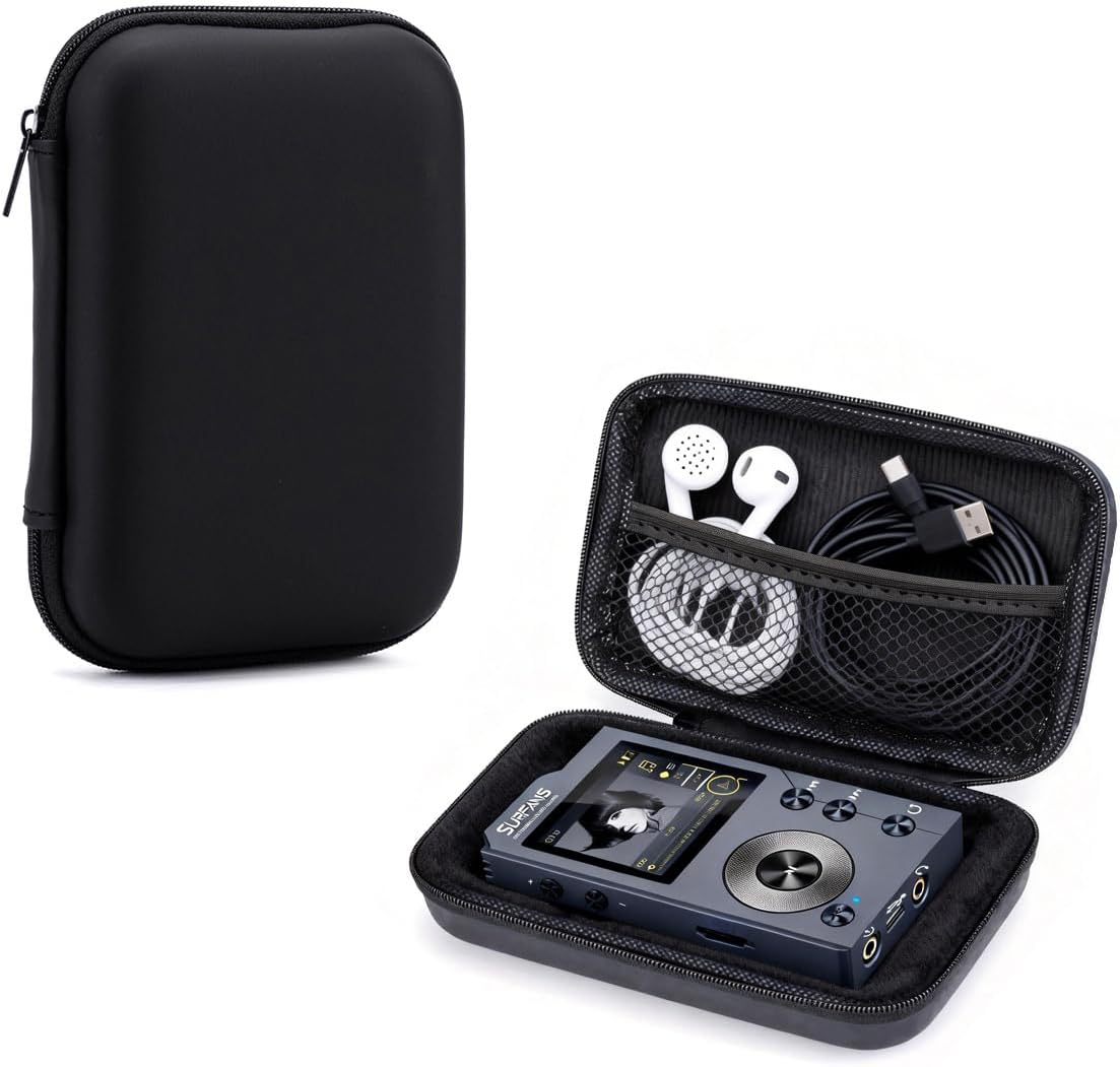 Carrying Case Compatible with Surfans F20 Case Shockproof Lightweight Durable EVA Hard Shell Protective Cover for HiFi Walker H2 MP3 Player