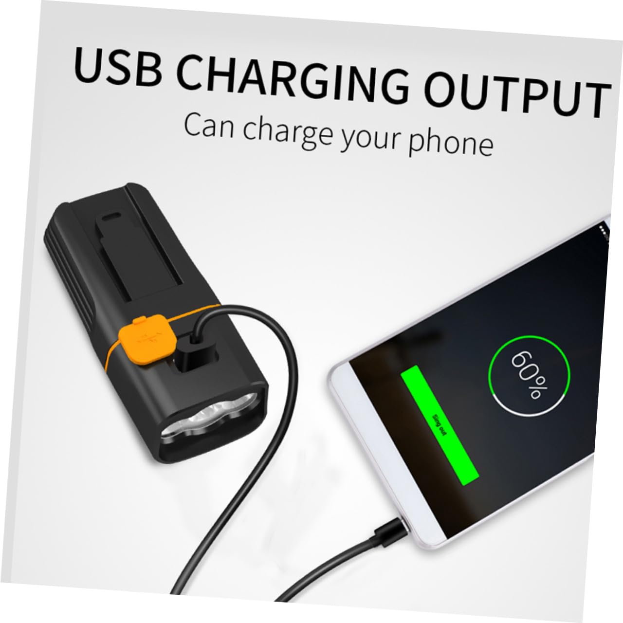 Luci Bicicletta LED Ricaricabili USB Set Batteria 2400mah Ipx5 Luce Anteriore e Posteriore in PC e Silicone per Guida Notturna Sicura