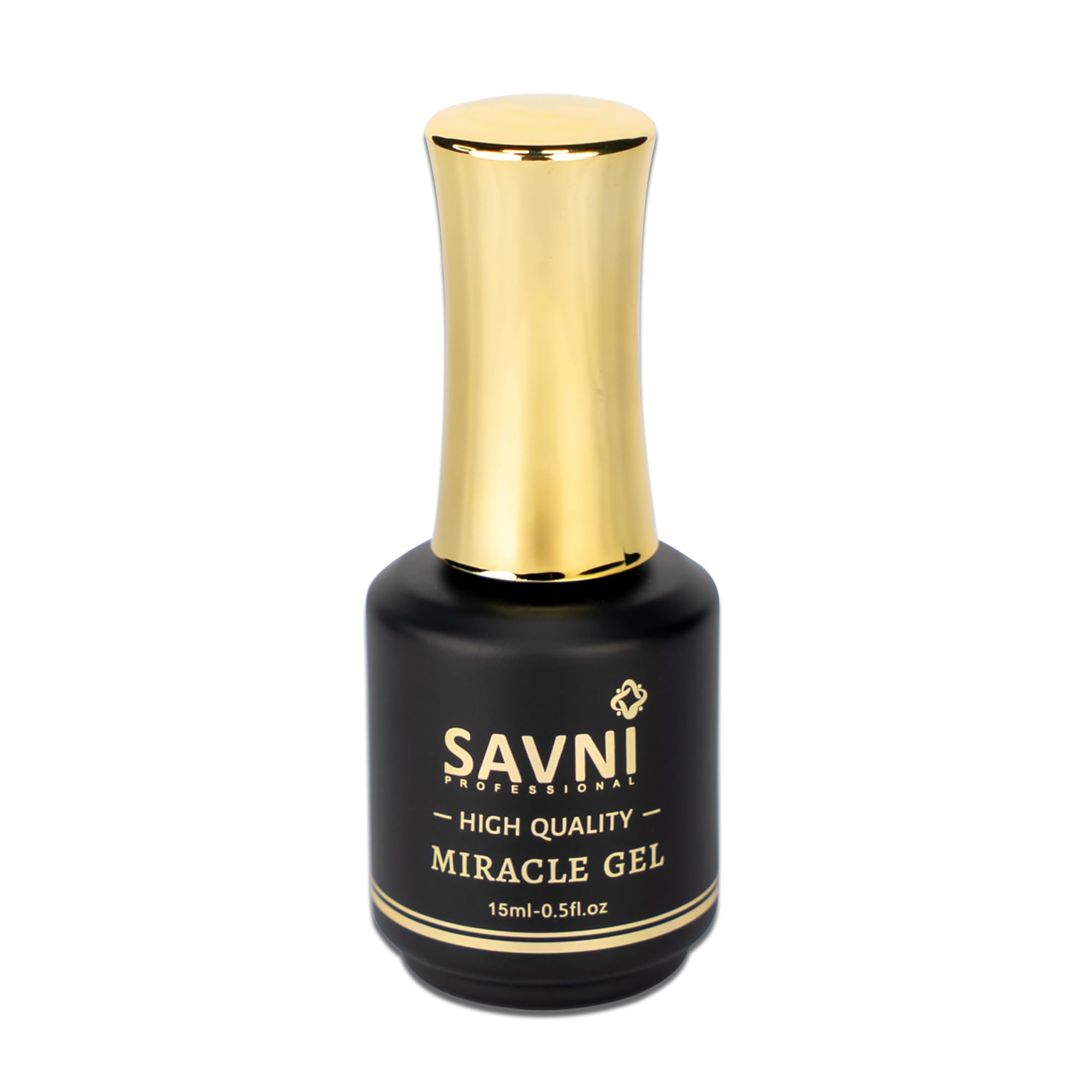 SAVNI Miracle Gel Top Coat, Nail Polish, 15ml, Shiny Top Coat
