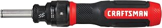 CRAFTSMAN SpeedDrive Ratcheting Screwdriver Set - 2x Faster Driving, 15-Piece with 7 Double-Ended Bits, Holds 6 Bits (CMHT68129)