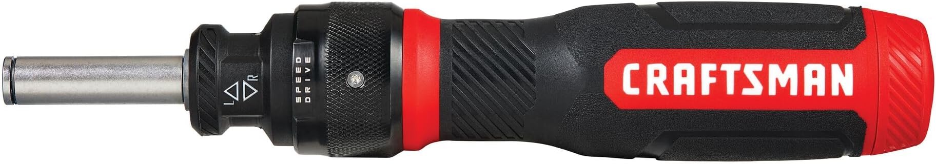 Ratcheting Screwdriver, SpeedDrive, 2” Double Ended Bits Included, Handle Holds Up To 6 Bits (CMHT68129)