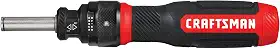 CRAFTSMAN Chave de fenda de catraca, SpeedDrive, brocas de extremidade dupla de 5 cm incluídas, alça comporta até 6 bits (CMHT68129)