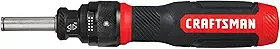 CRAFTSMAN Chave de fenda de catraca, SpeedDrive, brocas de extremidade dupla de 5 cm incluídas, alça comporta até 6 bits (CMHT68129)