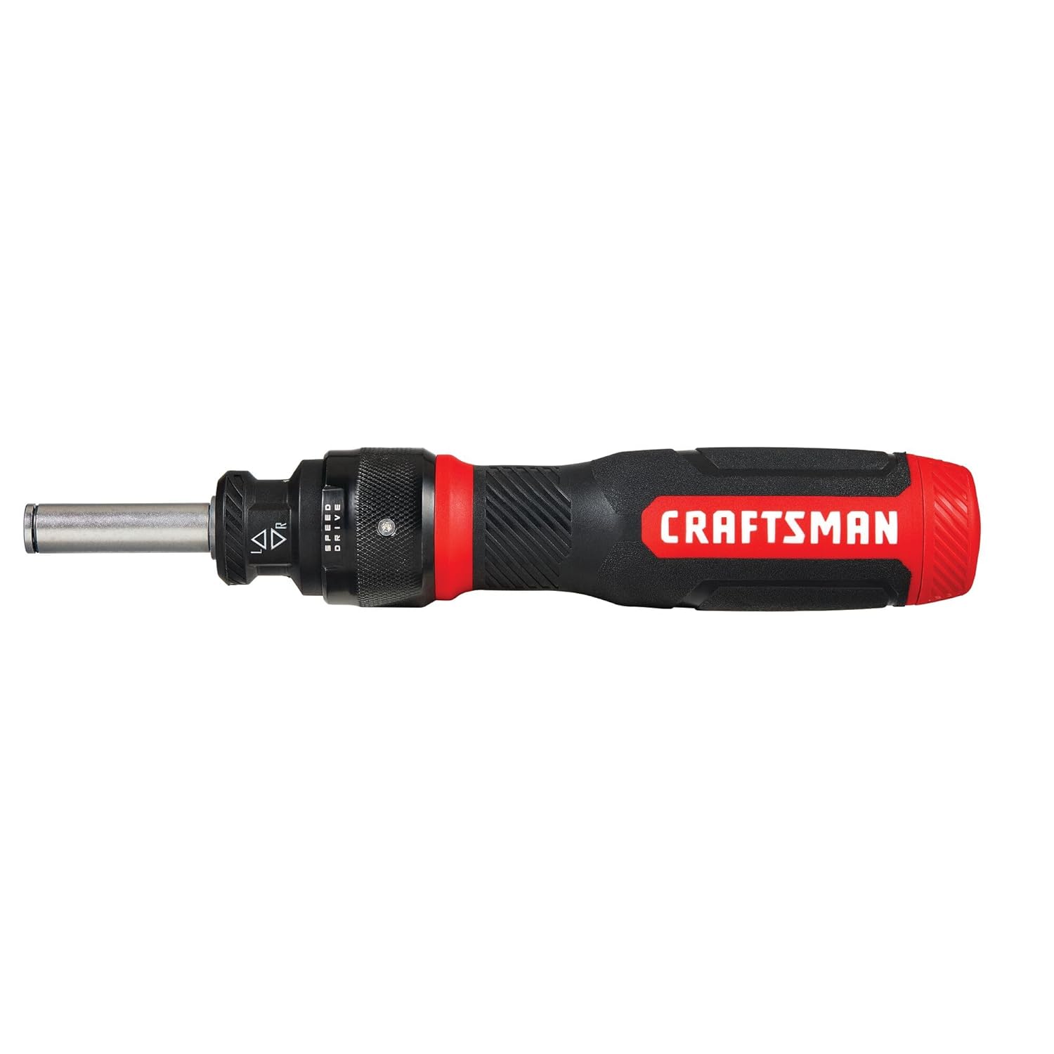CRAFTSMAN Ratcheting Screwdriver, SpeedDrive, 2” Double Ended Bits Included, Handle Holds Up To 6 Bits (CMHT68129)