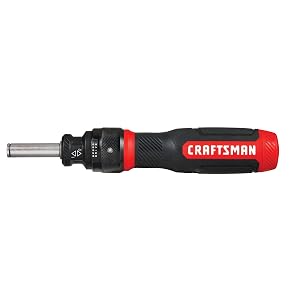 CRAFTSMAN Ratcheting Screwdriver SpeedDrive 2 Double Ended Bits Included Handle Holds Up To 6 Bits CMHT68129