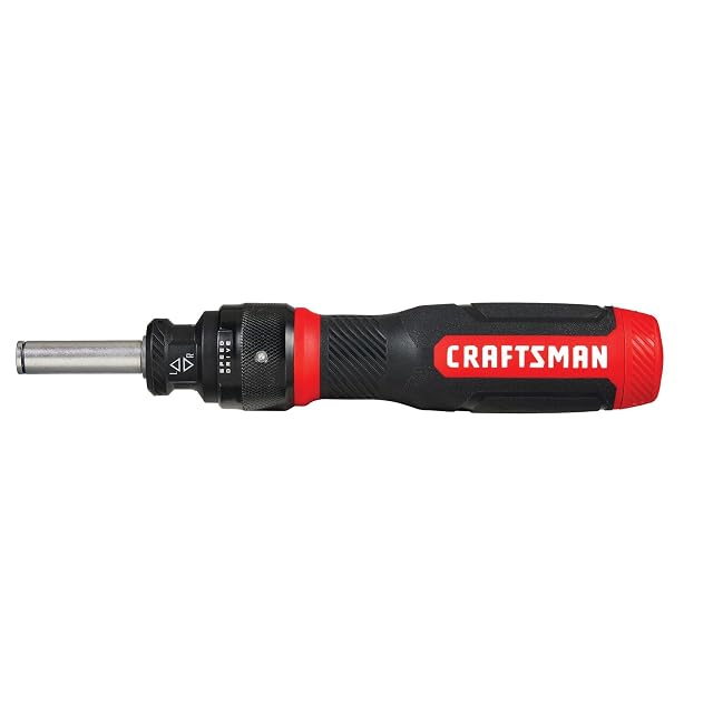CRAFTSMAN Ratcheting Screwdriver SpeedDrive 2 Double Ended Bits Included Handle Holds Up To 6 Bits CMHT68129