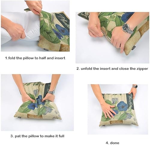 Miniatura 7 de TRENDIN Funda de almohada decorativa de ballena de 18 x 18 pulgadas, decoración náutica de lino para sofá, cama, decoración náutica de vida marina