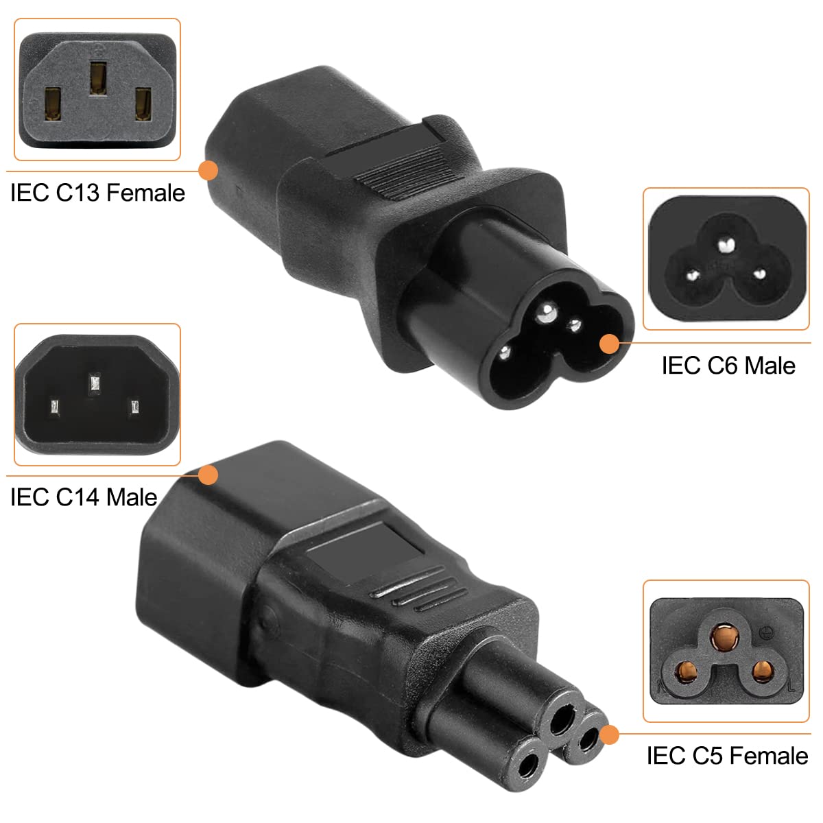 Amazon.co.jp: Xiatiaosann 電源変換プラグミッキー型3ピン - IEC14
