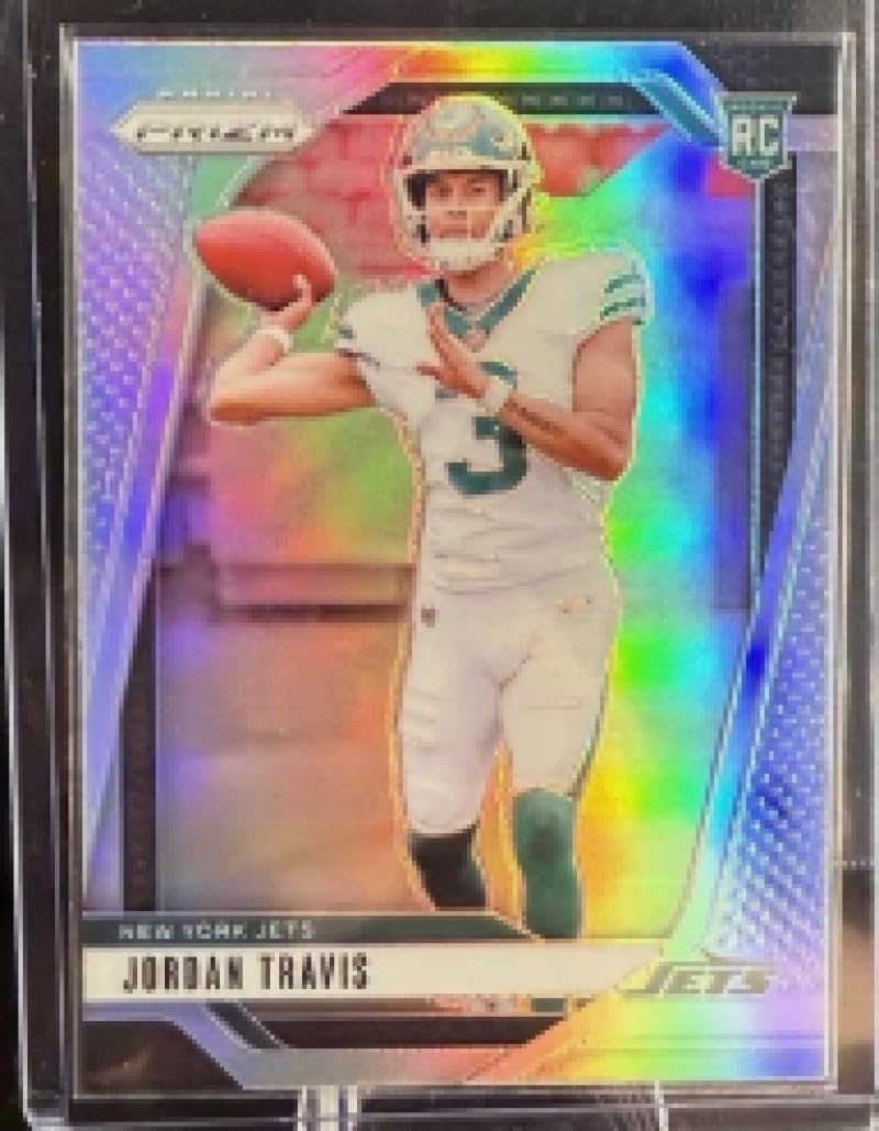 Football Trading Card 2024 Panini Prizm Prizm Silver #359 Jordan Travis NM Near Mint RC Rookie NY Jets