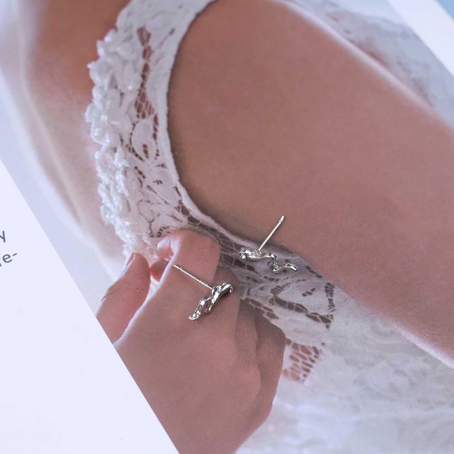 Boho Tiny Snake Earrings Sliver Crystal Snake Stud Earrings CZ Serpent Earrings snake helix earrings Punk Animal Earrings Jewelry for Women - Image 7