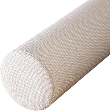 Cylindrical Neck Pillow Roll Memory Foam Round Cervical Roll Bolster Pillow with Removable Washable Cover, for Bed,Couch,Head, Neck, Back,Legs and YogaBeige,10cmx30cm
