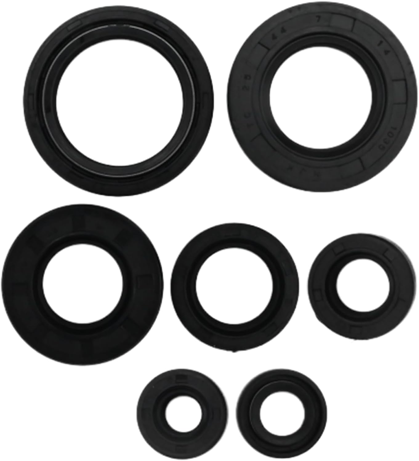 7Pcs Engine Oil Seals Kit Tusk Engine Oil Seal Replacement for Yamaha Blaster 200 YFS200 1988-2006 Crank Shift Shaft Seal