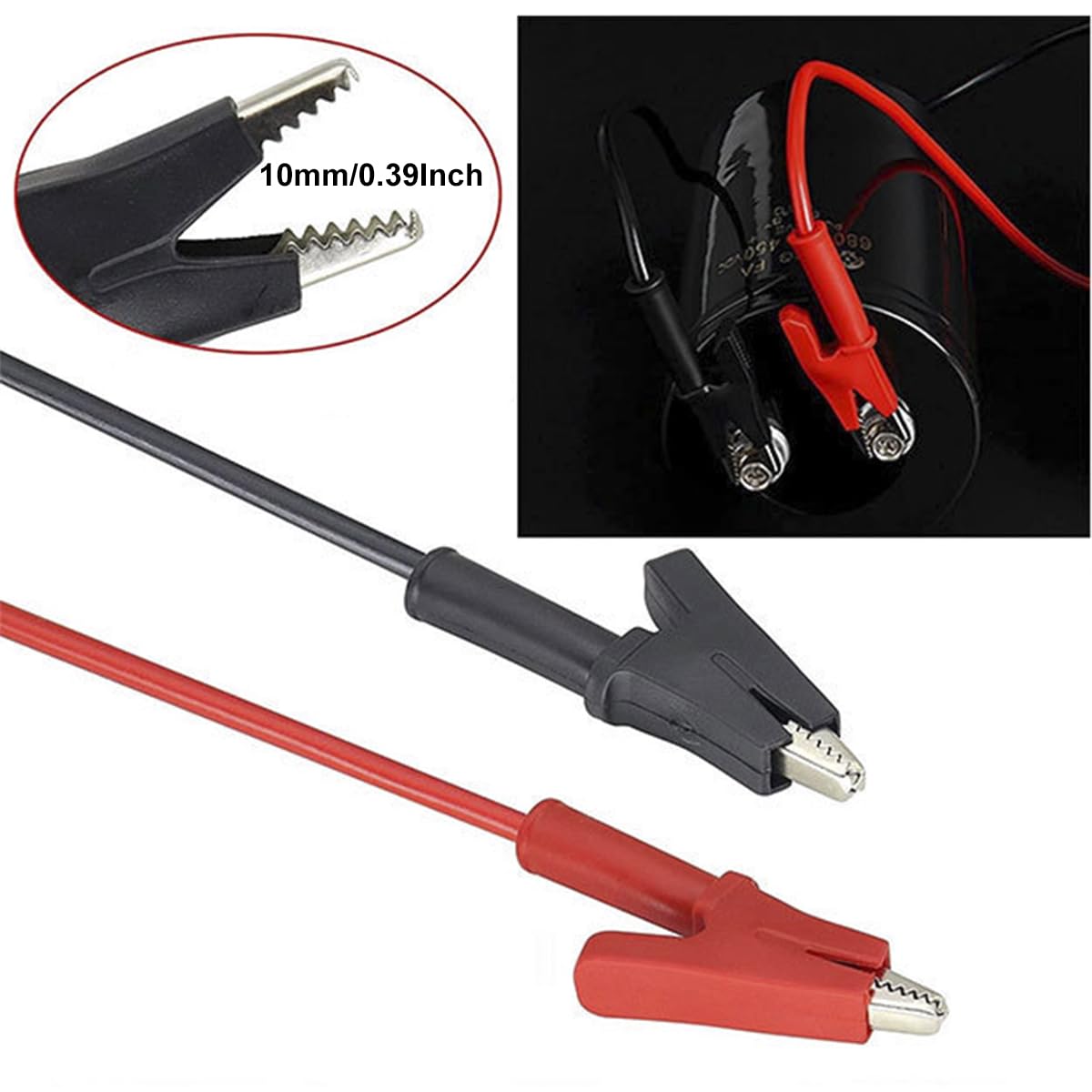 Dual-Ended Alligator Clip Electrical Test Leads 1000V 15A 3.5ft Jumper Wire — Amazon image 4