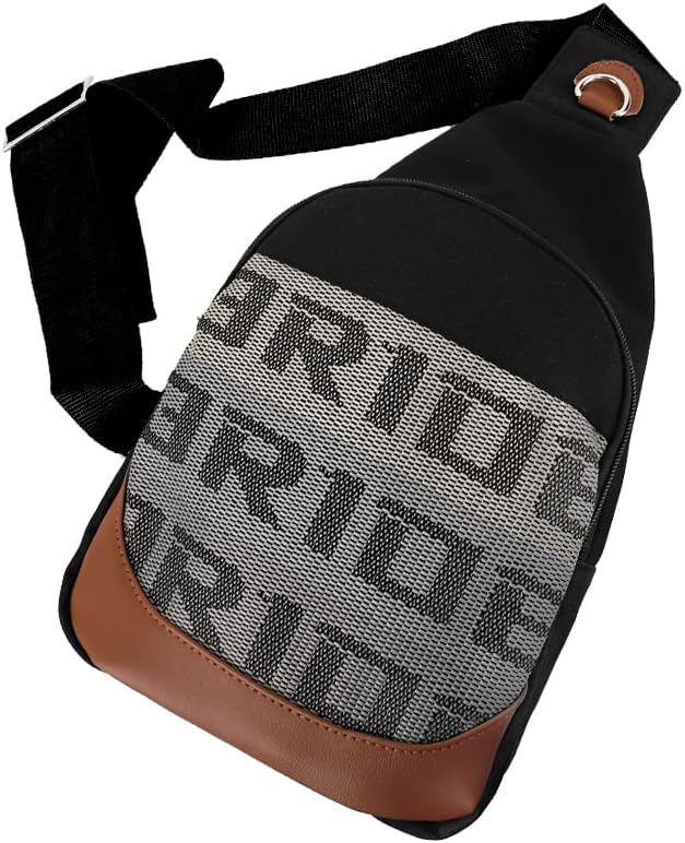 BRIDE Black Backpack Cross Body Chest Pack Shoulder Waist Bag Messenger