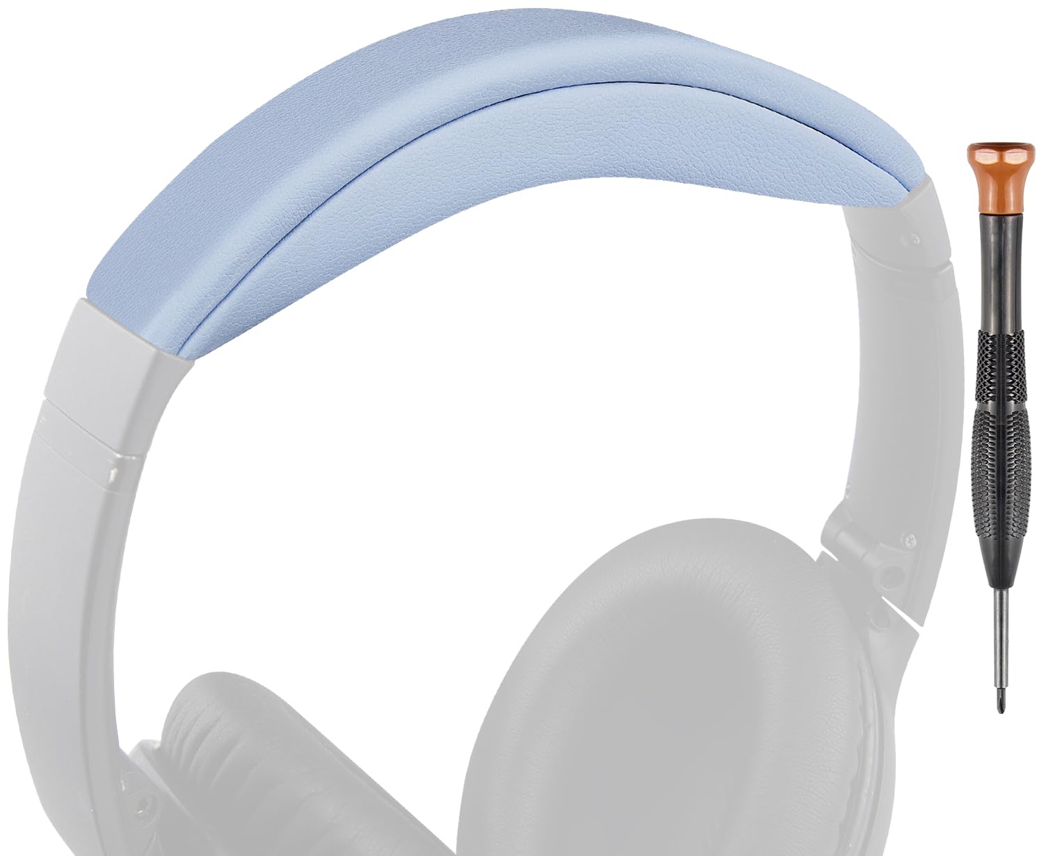 SOULWIT Replacement Headband Pad Kit for Bose QuietComfort 45 (QC45)/QuietComfort SE (QC SE)/New Quiet Comfort Wireless Headphones, Easy DIY Installation (Moonstone Blue)-image-47