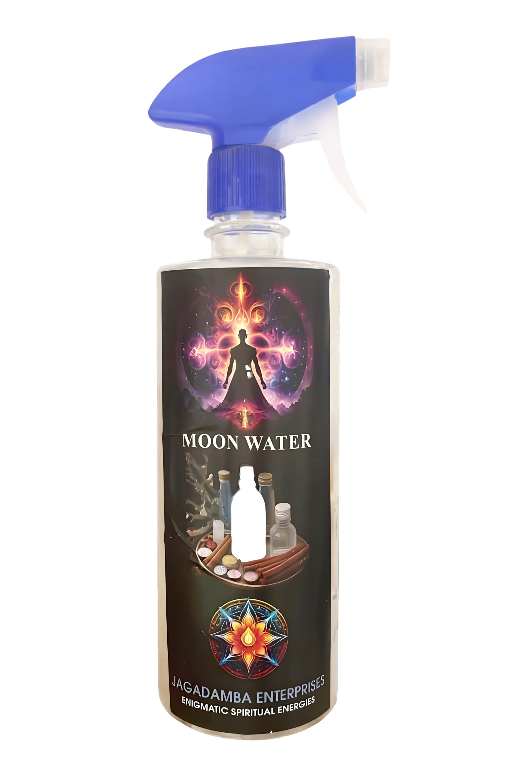 Moon Water Aura & Space Refresh Spray | For Meditation, Home & Office Use | Non-Alcoholic Mist | Spiritual Home Decor Accessory | 500 ml-image-6
