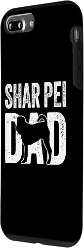 Vista 20 de Funda con silueta Sharpei para iPhone 12 Pro Max Retro Shar Pei Dad Dad Dad Father's Day Sharpei