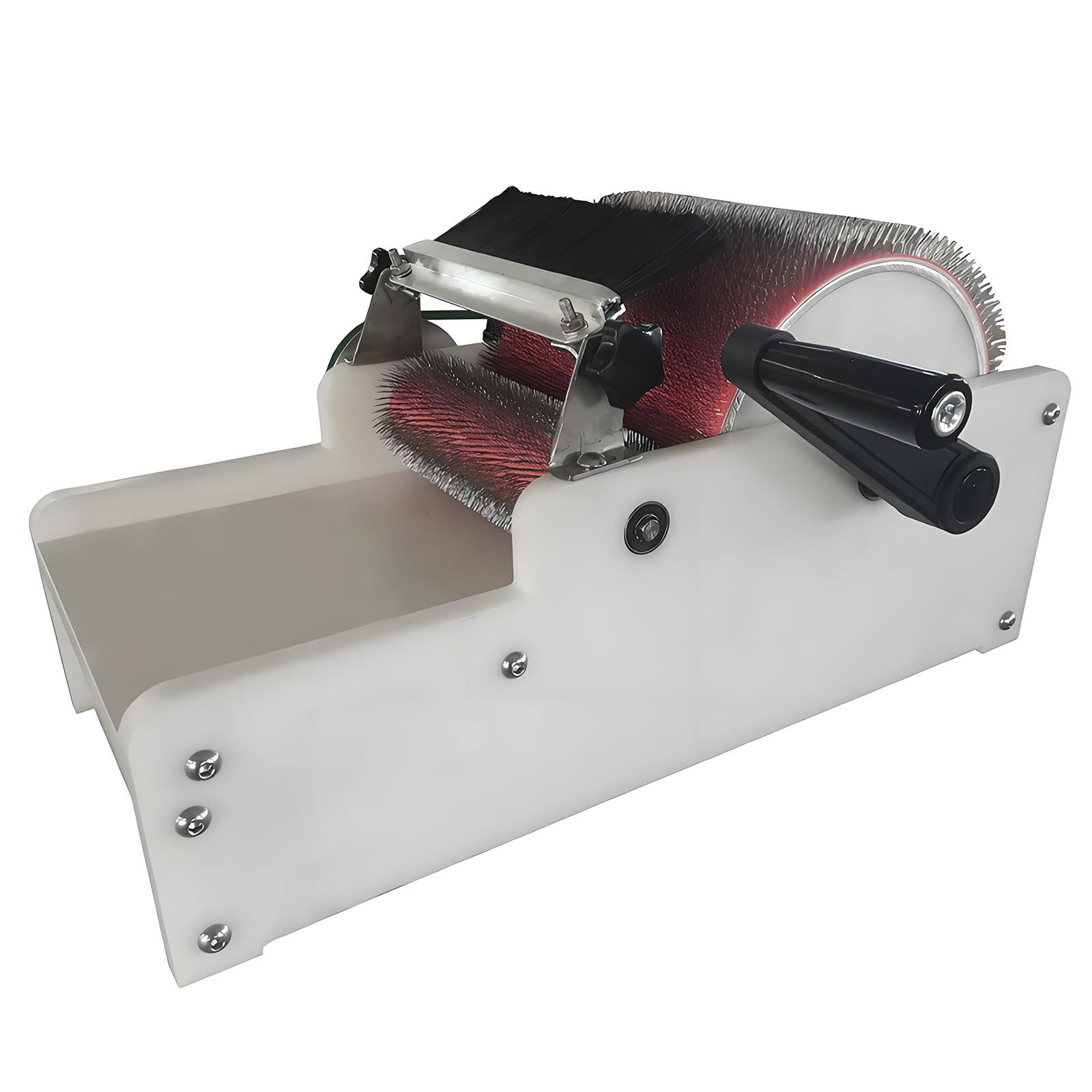 Jybnbbe Size_name Manual Wool Carding Machine, Heavy Duty Belt Drive Carder Kit, 20Cm Roller Diameter, 4Cm Feed, Diy Felt Making Tool For Handcrafting & Textile Projects (8 In)