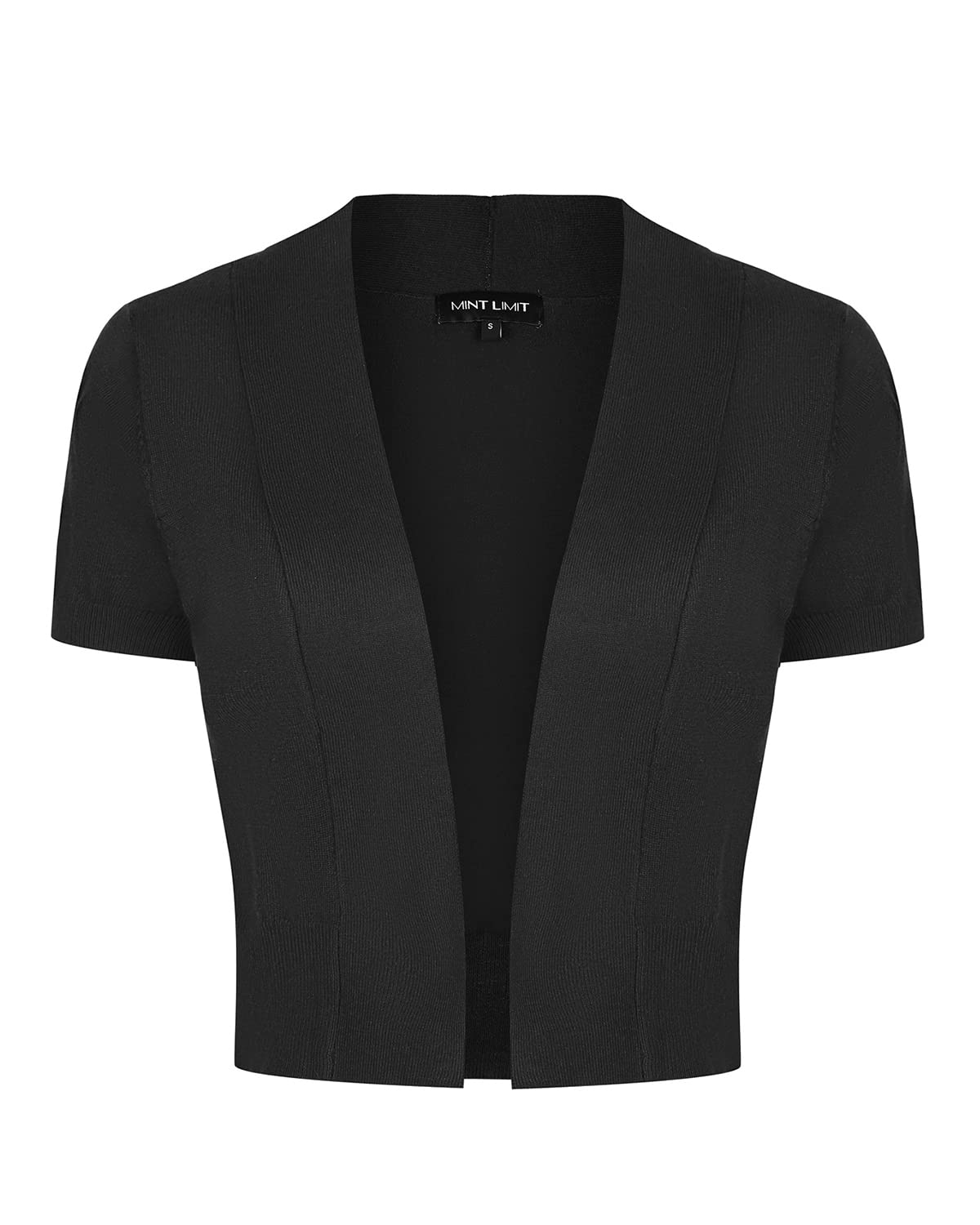MINTLIMIT Women Shrug Bolero Open Front 3/4 Sleeve Cropped Cardigan Sweater